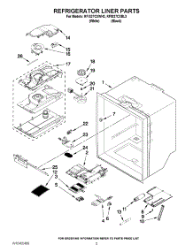 03 - Refrigerator Liner Parts parts for Kitchenaid Refrigerator KFIS27CXBL3 / from AppliancePartsPros.com