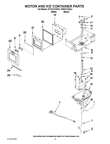 07 - Motor And Ice Container Parts parts for Kitchenaid Refrigerator KFIS27CXWH3 / from AppliancePartsPros.com