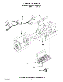 08 - Icemaker Parts parts for Kitchenaid Refrigerator KFIS27CXWH3 / from AppliancePartsPros.com
