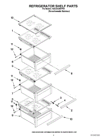 03 - Refrigerator Shelf Parts parts for Kitchenaid Refrigerator KSC24C8EYP01 / from AppliancePartsPros.com
