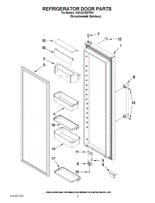 06 - Refrigerator Door Parts parts for Kitchenaid Refrigerator KSC24C8EYP01 / from AppliancePartsPros.com