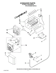 10 - Icemaker Parts parts for Kitchenaid Refrigerator KSC24C8EYP01 / from AppliancePartsPros.com