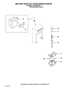 05 - Motor And Ice Container Parts parts for Kitchenaid Refrigerator KSC24C8EYY01 / from AppliancePartsPros.com
