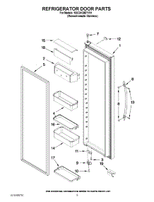 06 - Refrigerator Door Parts parts for Kitchenaid Refrigerator KSC24C8EYY01 / from AppliancePartsPros.com