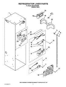 04 - Refrigerator Liner Parts parts for Kitchenaid Refrigerator KSSC42QVS03 / from AppliancePartsPros.com
