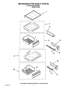 07 - Refrigerator Shelf Parts parts for Kitchenaid Refrigerator KSSC42QVS03 / from AppliancePartsPros.com