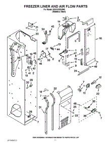 08 - Freezer Liner And Air Flow Parts parts for Kitchenaid Refrigerator KSSC42QVS03 / from AppliancePartsPros.com