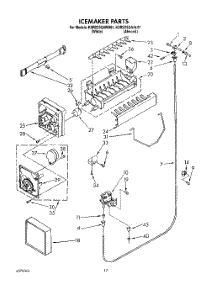 10 - Icemaker parts for Kitchenaid Refrigerator KSRS25QAWH01 / from AppliancePartsPros.com