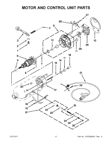 03 - Motor And Control Unit Parts parts for Kitchenaid Mixer 7KSM150PSZOB0 / from AppliancePartsPros.com