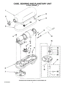 02 - Case, Gearing And Planetary Unit parts for Kitchenaid Mixer KSM7586PMS0 / from AppliancePartsPros.com