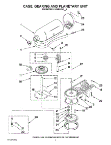 02 - Case, Gearing And Planetary Unit parts for Kitchenaid Mixer KSM88PSQOB0 / from AppliancePartsPros.com