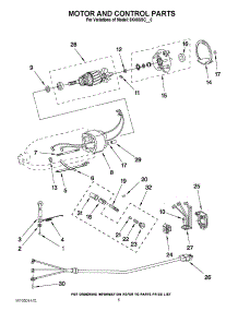 04 - Motor And Control Parts parts for Kitchenaid Mixer 5K45SSCWH0 / from AppliancePartsPros.com