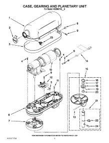 02 - Case, Gearing And Planetary Unit parts for Kitchenaid Mixer KSM6573CCU0 / from AppliancePartsPros.com