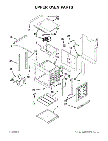 02 - Upper Oven Parts parts for Jenn-Air Oven JJW2827WS02 / from AppliancePartsPros.com
