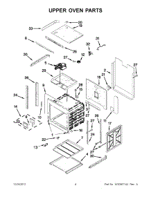 02 - Upper Oven Parts parts for Jenn-Air Oven JJW2727WB02 / from AppliancePartsPros.com