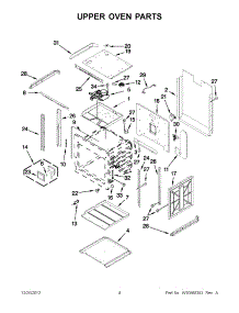 02 - Upper Oven Parts parts for Jenn-Air Oven JJW2830WB02 / from AppliancePartsPros.com