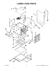 03 - Lower Oven Parts parts for Jenn-Air Oven JJW2830WP02 / from AppliancePartsPros.com
