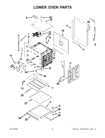 02 - Lower Oven Parts parts for Jenn-Air Oven JJW3830WP02 / from AppliancePartsPros.com