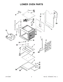 02 - Lower Oven Parts parts for Jenn-Air Oven JJW3830WB02 / from AppliancePartsPros.com
