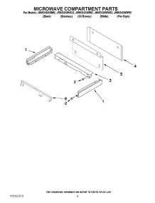 06 - Microwave Compartment Parts parts for Jenn-Air Oven JMW2430WR02 / from AppliancePartsPros.com