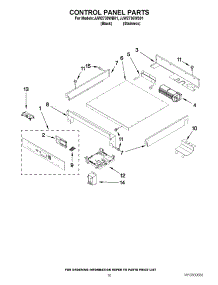 06 - Control Panel Parts parts for Jenn-Air Oven JJW2730WS01 / from AppliancePartsPros.com