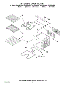 03 - Internal Oven Parts parts for Jenn-Air Oven JMW2430WW02 / from AppliancePartsPros.com
