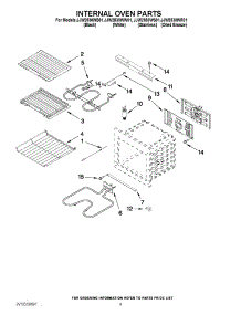 05 - Internal Oven Parts parts for Jenn-Air Oven JJW2830WR01 / from AppliancePartsPros.com