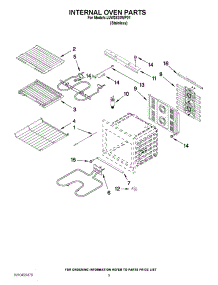 05 - Internal Oven Parts parts for Jenn-Air Oven JJW3830WP01 / from AppliancePartsPros.com