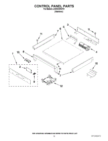 06 - Control Panel Parts parts for Jenn-Air Oven JJW3830WP01 / from AppliancePartsPros.com