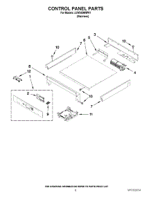04 - Control Panel Parts parts for Jenn-Air Oven JJW3430WP01 / from AppliancePartsPros.com