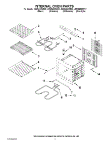03 - Internal Oven Parts parts for Jenn-Air Oven JMW3430WS02 / from AppliancePartsPros.com