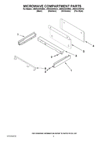 06 - Microwave Compartment Parts parts for Jenn-Air Oven JMW3430WP02 / from AppliancePartsPros.com