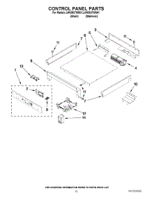 06 - Control Panel Parts parts for Jenn-Air Oven JJW2827WS01 / from AppliancePartsPros.com