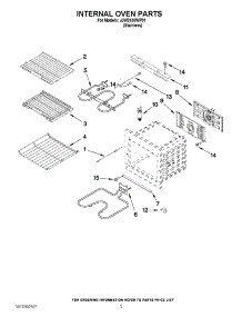 03 - Internal Oven Parts parts for Jenn-Air Oven JJW2430WP01 / from AppliancePartsPros.com