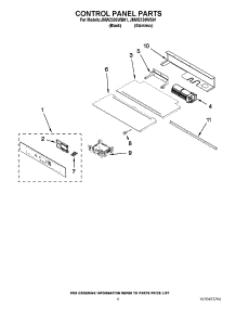 04 - Control Panel Parts parts for Jenn-Air Oven JMW2330WS01 / from AppliancePartsPros.com