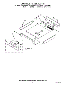 04 - Control Panel Parts parts for Jenn-Air Oven JJW2430WS01 / from AppliancePartsPros.com