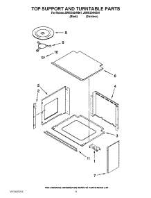 08 - Top Support And Turntable Parts parts for Jenn-Air Oven JMW2330WB01 / from AppliancePartsPros.com
