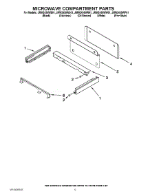 06 - Microwave Compartment Parts parts for Jenn-Air Oven JMW2430WB01 / from AppliancePartsPros.com