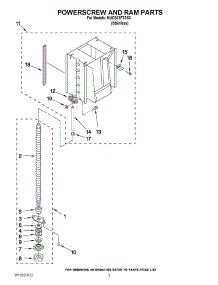 03 - Powerscrew And Ram Parts parts for Kitchenaid Compactor KUCS03FTSS3 / from AppliancePartsPros.com