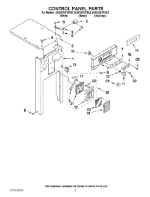 05 - Control Panel Parts parts for Kitchenaid Compactor KUCS03CTBL2 / from AppliancePartsPros.com