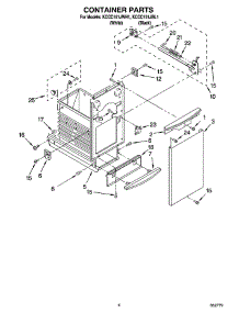 04 - Container Parts parts for Kitchenaid Compactor KCCC151JBL1 / from AppliancePartsPros.com