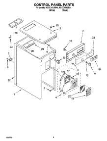 05 - Control Panel Parts parts for Kitchenaid Compactor KCCC151JBL1 / from AppliancePartsPros.com