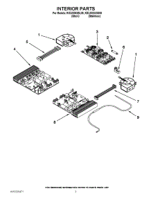 02 - Interior Parts parts for Kitchenaid Cooktop KICU500XBL00 / from AppliancePartsPros.com