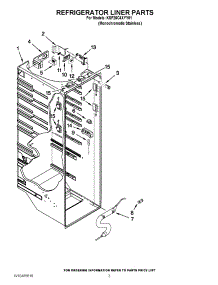02 - Refrigerator Liner Parts parts for Kitchenaid Refrigerator KSF26C4XYY01 / from AppliancePartsPros.com