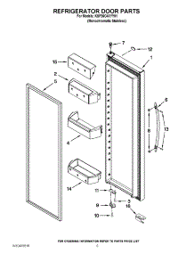 06 - Refrigerator Door Parts parts for Kitchenaid Refrigerator KSF26C4XYY01 / from AppliancePartsPros.com