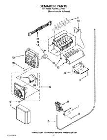 10 - Icemaker Parts parts for Kitchenaid Refrigerator KSF26C4XYY01 / from AppliancePartsPros.com