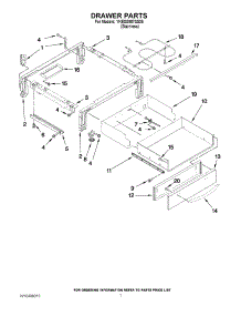 04 - Drawer Parts parts for Kitchenaid Range YKESS907SS05 / from AppliancePartsPros.com