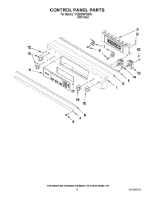 05 - Control Panel Parts parts for Kitchenaid Range YKESS907SS05 / from AppliancePartsPros.com
