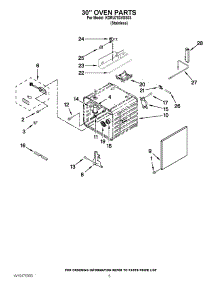 03 - 30`` Oven Parts parts for Kitchenaid Range KDRU783VSS03 / from AppliancePartsPros.com