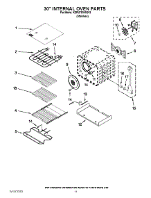 09 - 30`` Internal Oven Parts parts for Kitchenaid Range KDRU783VSS03 / from AppliancePartsPros.com